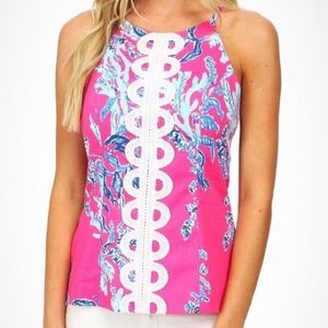 Lilly Pulitzer Pink Simba Annabelle Tank Top